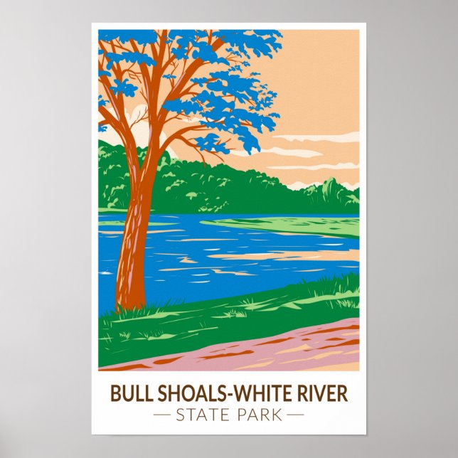 Affiche Bull Shoals - Parc d'État de White River Arkansas  (Devant)