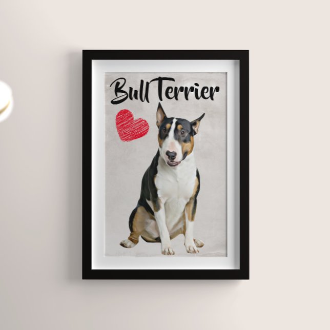 Affiche Bull Terrier Lover (Créateur téléchargé)