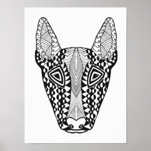 Affiche Bull Terrier Sketch 2