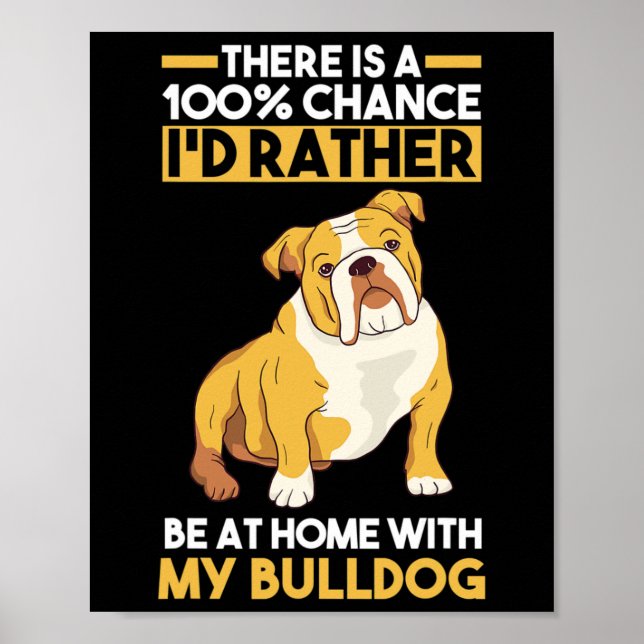 Affiche Bulldog anglais (Devant)