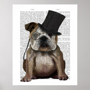 Affiche Bulldog anglais, Hound officiel et Casquette