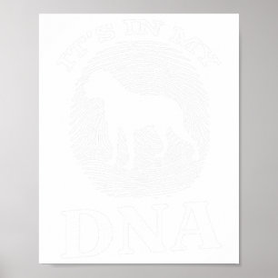 Affiche Bulldog Dna I empreintes digitales American Bulldo