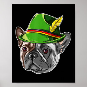 Affiche Bulldog Kids Boys Lederhosen Casquette alpin