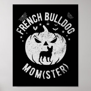 Affiche Bulldog Momster - Halloween