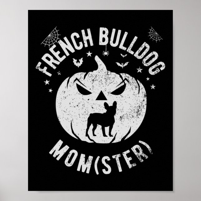 Affiche Bulldog Momster - Halloween (Devant)
