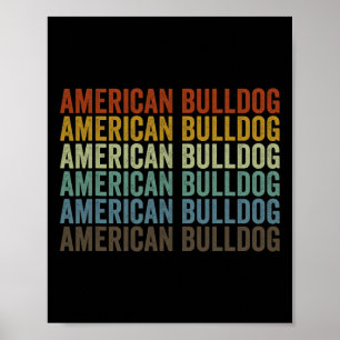 Affiche Bulldog Retro
