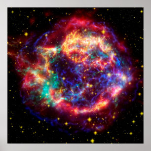 Affiche Bulle Cassiopeias Supernova - beauté dans l'espace