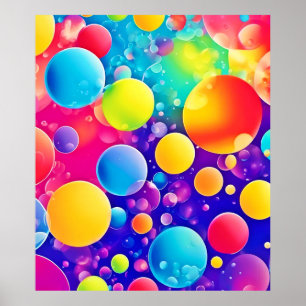 Affiche Bulle colorée Art Abstrait