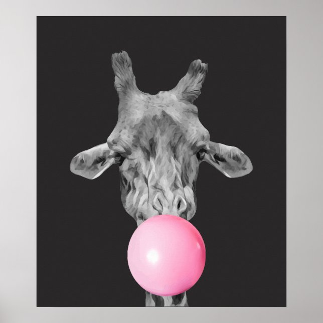 Affiche bulle de girafe (Devant)