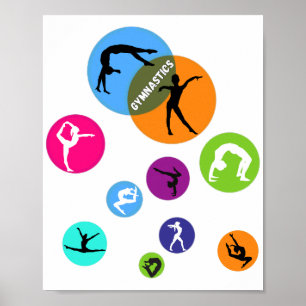 Affiche Bulle de gymnastique