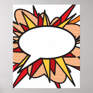 Affiche Bulle de texte PERSONNALISÉ DONNEZ VOTRE AVIS