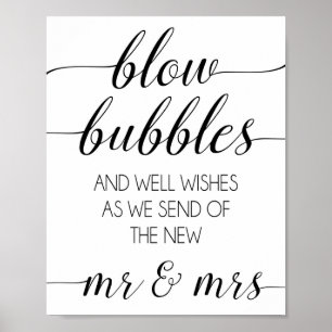 Affiche Bulle mariage Envoi d'un signe