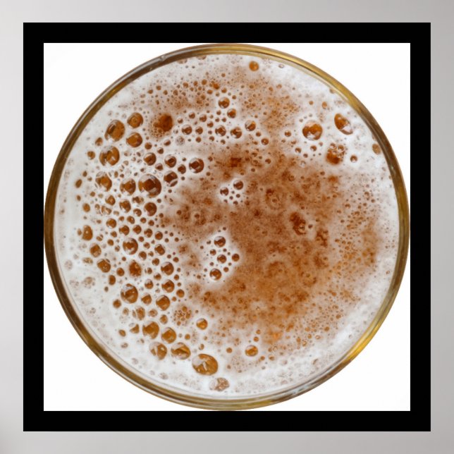 AFFICHE BULLES DE BIÈRE (Devant)