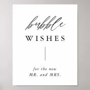 Affiche Bulles de calligraphie rustique Envoi Désactivé