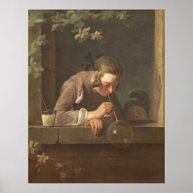 Affiche Bulles de savon - Jean-Siméon Chardin Beaux-Arts (Devant)