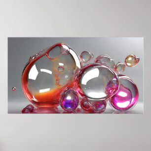 Affiche Bulles lumineuses
