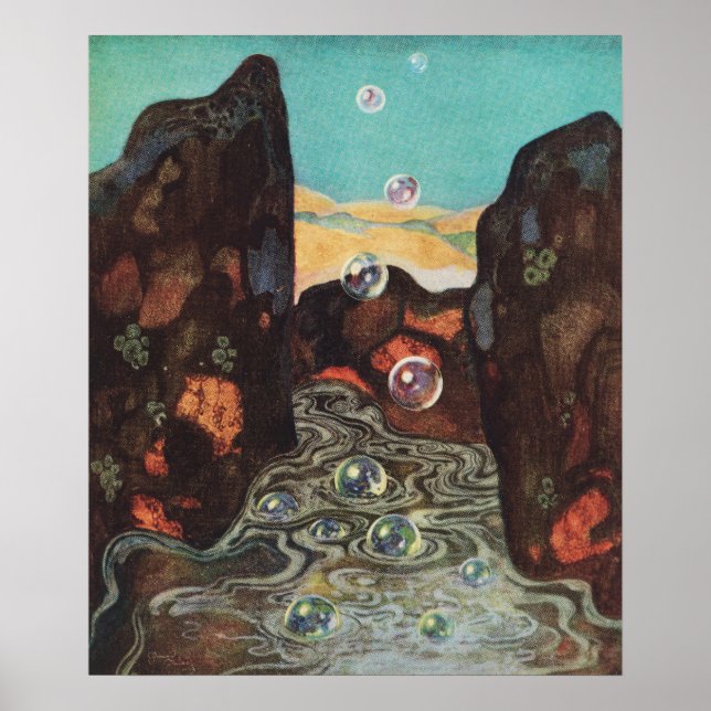 Affiche Bulles miraculeuses par Edmund Dulac (Devant)