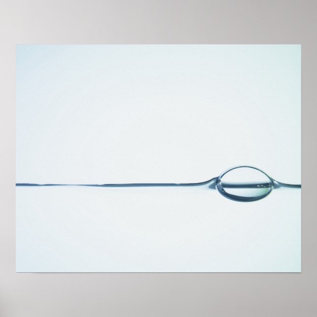 Affiche Bulles sur la surface de l'eau (Devant)