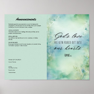 Affiche Bulletin de l'église
