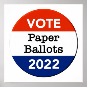 Affiche Bulletin de vote Élections de mi-mandat 2022