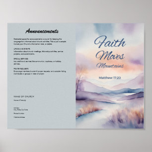 Affiche Bulletin d'église à télécharger et imprimer