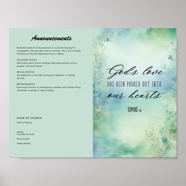 Affiche Bulletin Eglise (Devant)