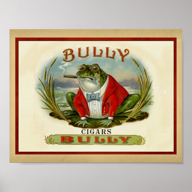 Affiche Bully the Bullfrog Vintage Cigar Box (Devant)
