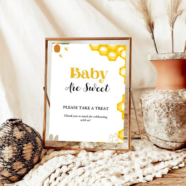 Affiche Bumble Bee board baby shower Favoriser le signe (Créateur téléchargé)