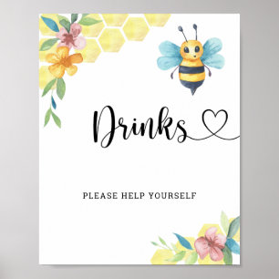 Affiche Bumble Bee - Boissons, servez-vous