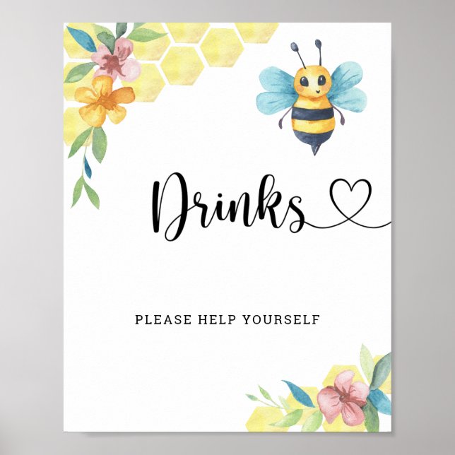 Affiche Bumble Bee - Boissons vous aider (Devant)
