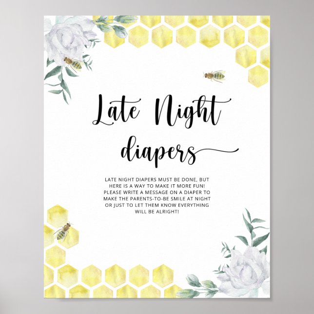 Affiche Bumble Bee \ Jeu de couche tard la nuit (Devant)