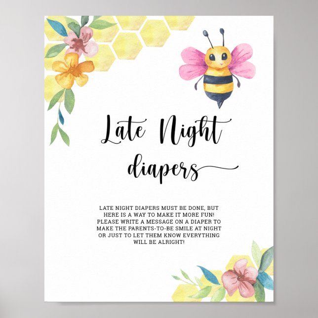 Affiche Bumble bee \ Late night couches jeu (Devant)