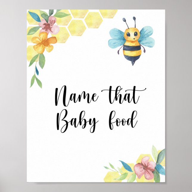Affiche Bumble bee - nom que bébé nourriture (Devant)