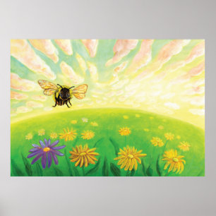 Affiche Bumblebee sur l'Horizon