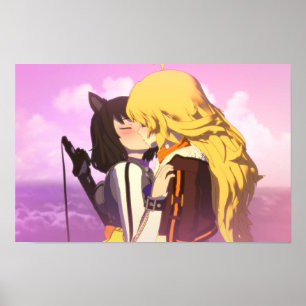 Affiche Bumbleby Kiss Yang Xiao Long et Blake Belladonna
