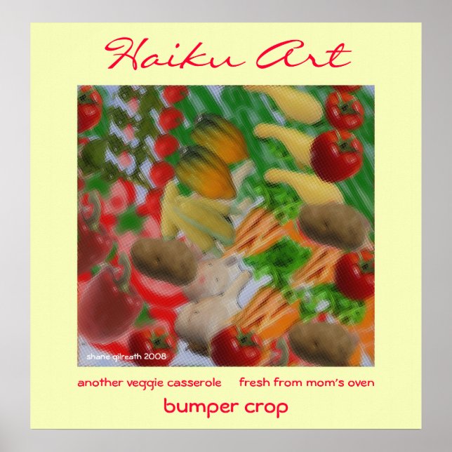 Affiche Bumper Crop Haiku Art Print (Devant)