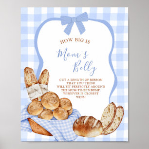 Affiche Bun à carreaux Gingham bleu Quelle est la taille d