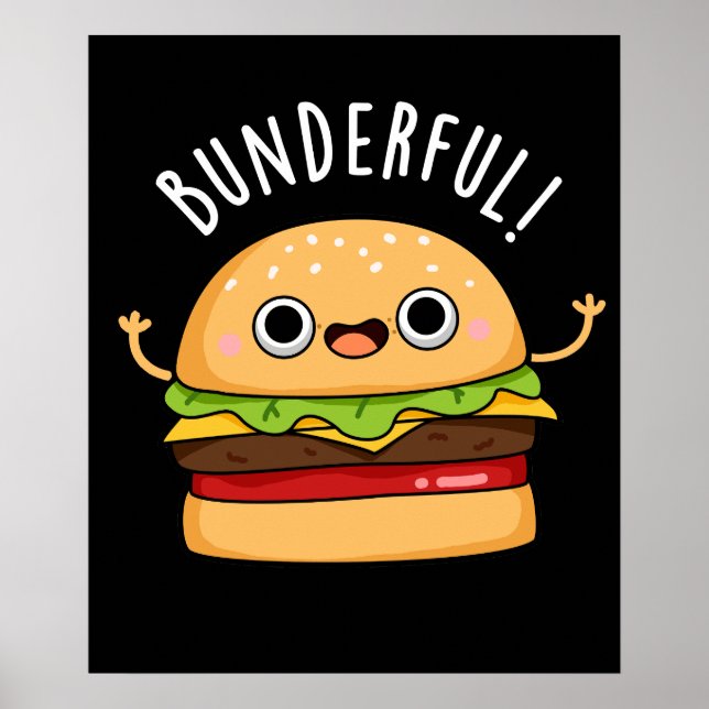 Affiche Bunderny Burger Bun Pun Pun Dark BG (Devant)