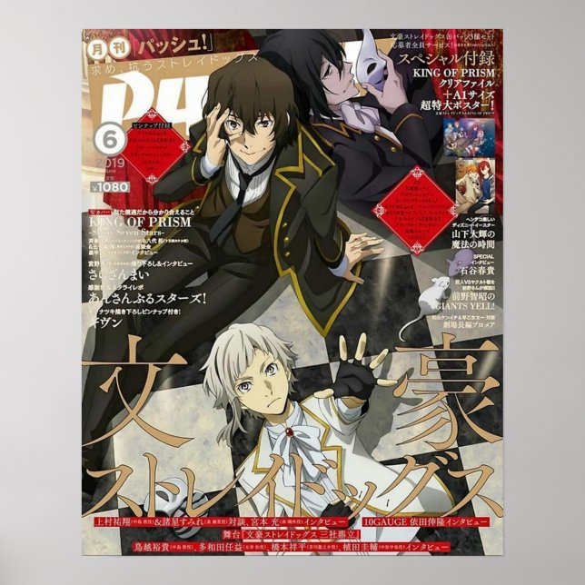 Affiche Bungou Stray Dogs Manga Cover Art (Devant)