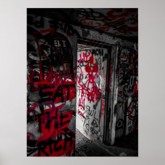 Affiche Bunker Graffitié Odiorne State Park