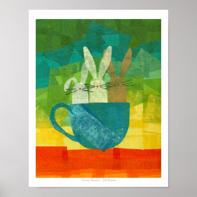 Affiche Bunnies Teacup (Devant)