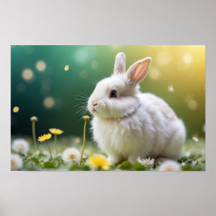 Affiche Bunny Animal Amusant Taille Miniature Fantastique