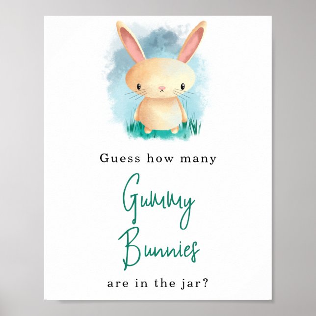 Affiche Bunny - Combien de lapins gélifiés (Devant)