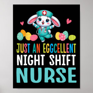 Affiche Bunny Dance OEufs De Pâques Juste Une Soirée Éclat