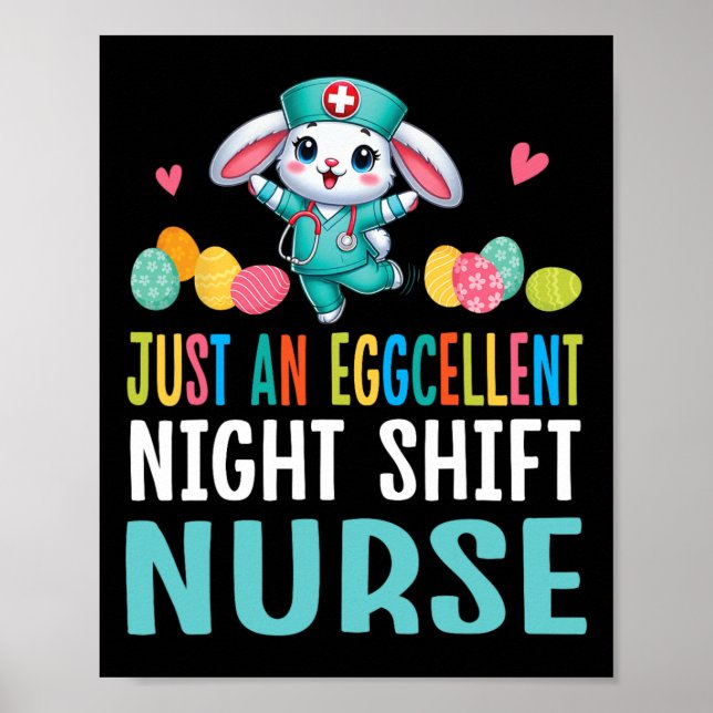 Affiche Bunny Dance OEufs De Pâques Juste Une Soirée Éclat (Devant)