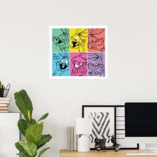 Affiche BUNNY™ - Expressions de blocs de couleur