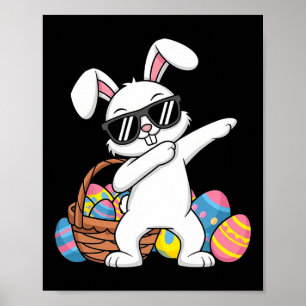 Affiche Bunny Garçons de Pâques Filles Enfants Jeune Lapin