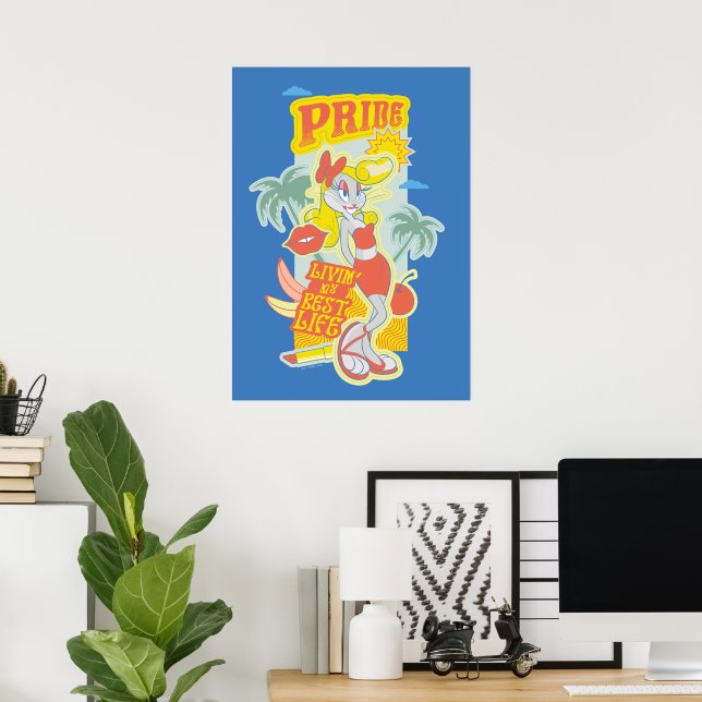 Affiche BUNNY™ Pride - Livin' My Best Life (Bureau à domicile)
