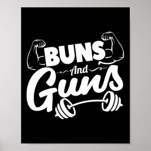 Affiche Buns Et Armes De Fitness Drôle