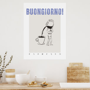 Affiche Buongiorno espresso